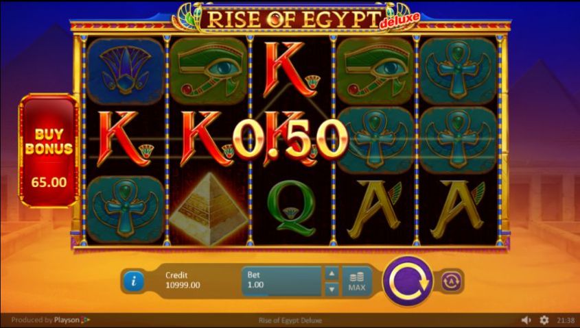 Rise Of Egypt Deluxe สล็อต Playson เครดิตฟรี