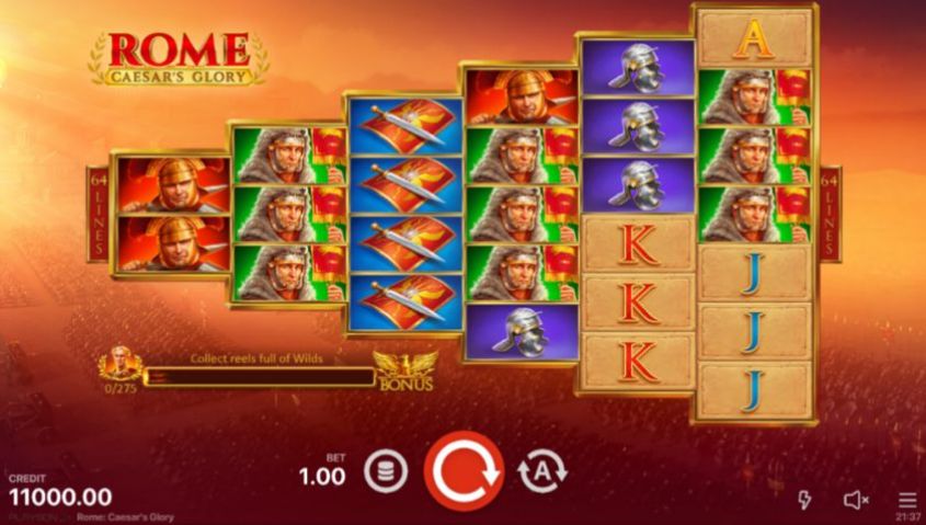 Rome Caesars Glory สล็อต Playson เครดิตฟรี