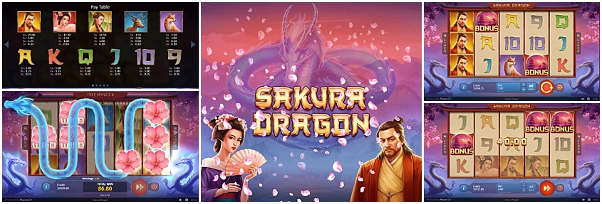 Sakura Dragon สล็อต Playson เครดิตฟรี