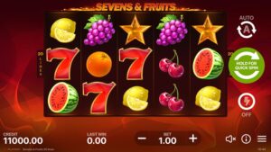 Sevens & Fruits 20 Lines สล็อต Playson เครดิตฟรี