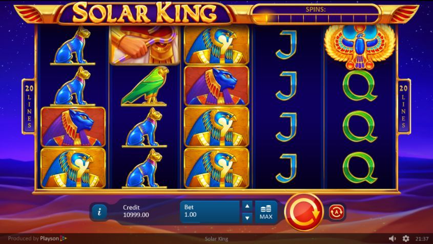 Solar King สล็อต Playson เครดิตฟรี